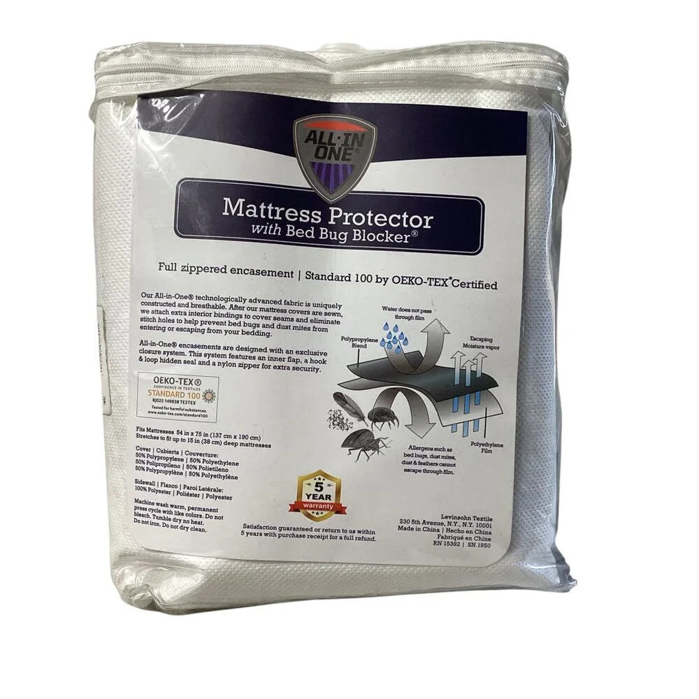 All-In-One Full Zippered Mattress Protector with Bed Bug Blocker